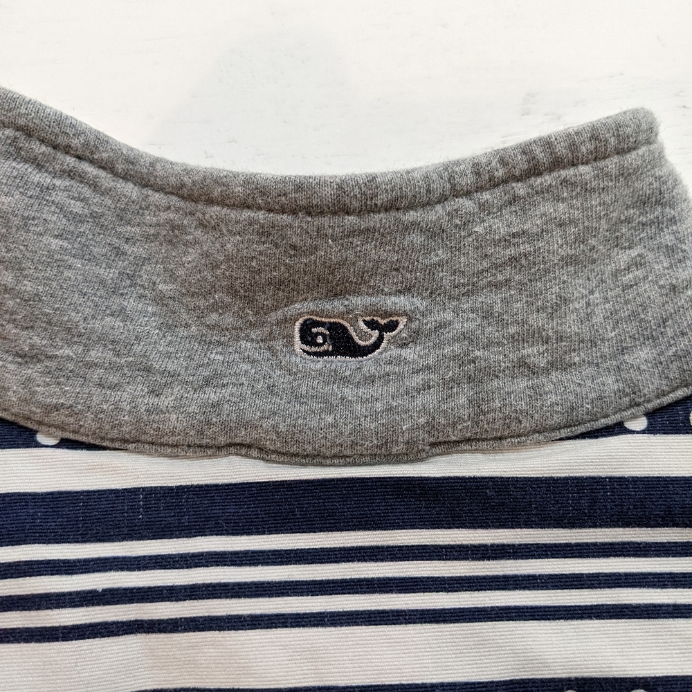 Vineyard Vines Women's 1/4 Zip Pullover Shep Shirt XS Stripes Polka Dot. - Picture 2 of 7